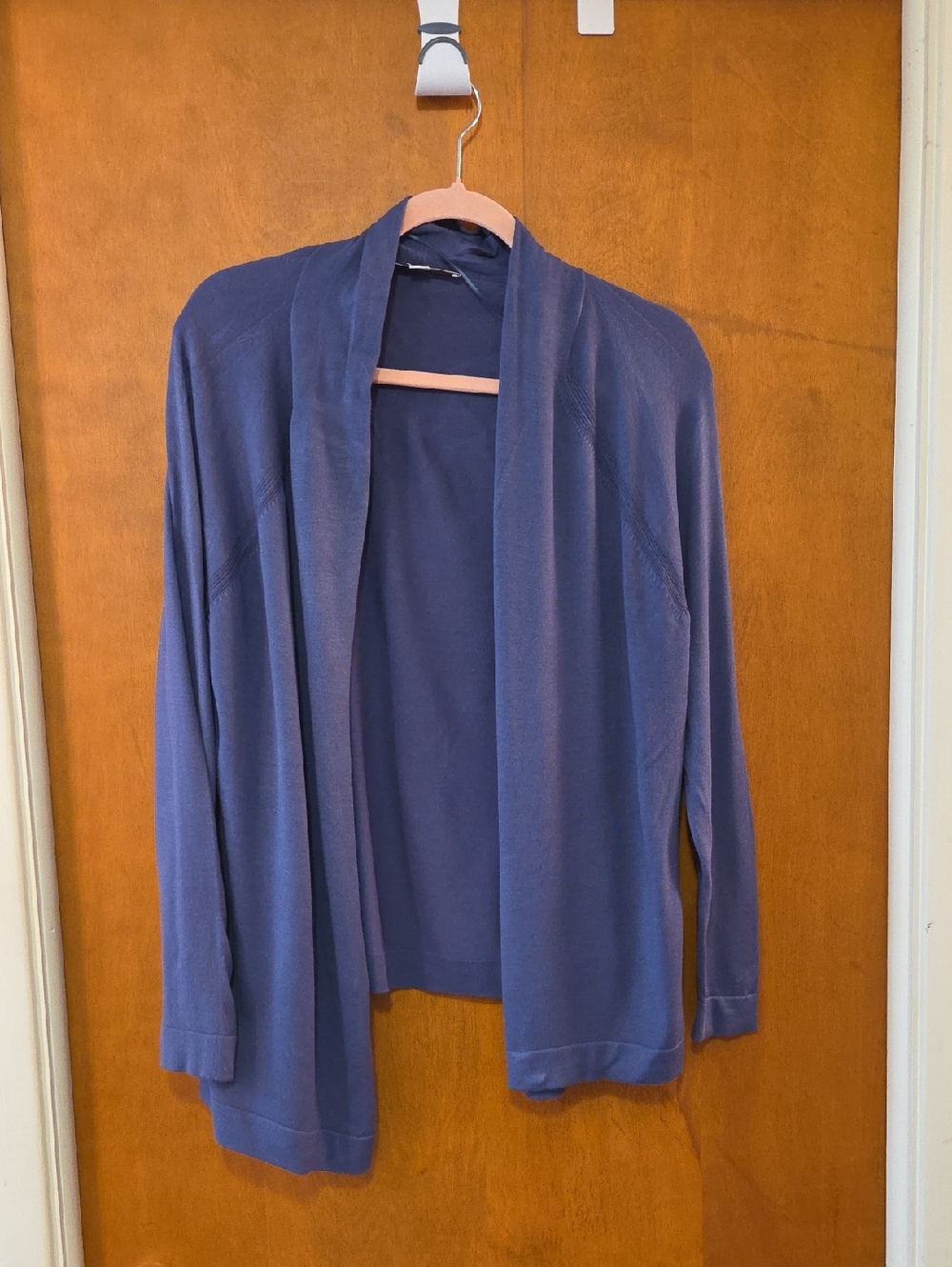 LOFT Blue Open Cardigan M